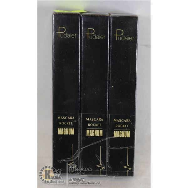 LOT OF 3 PUDAIER MASCARA ROCKET MAGNUM