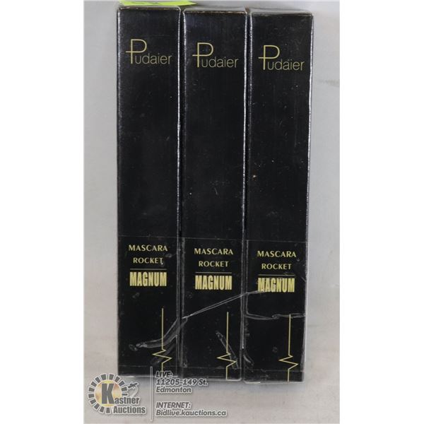 LOT OF 3 PUDAIER MASCARA ROCKET MAGNUM