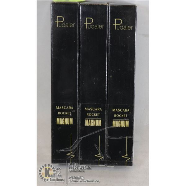 LOT OF 3 PUDAIER MASCARA ROCKET MAGNUM