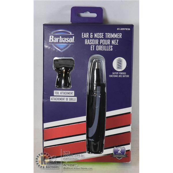 NEW BARBASOL EAR AND NOSE HAIR TRIMMER