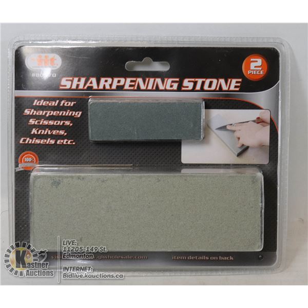 NEW 2PC SHARPENING STONE SET