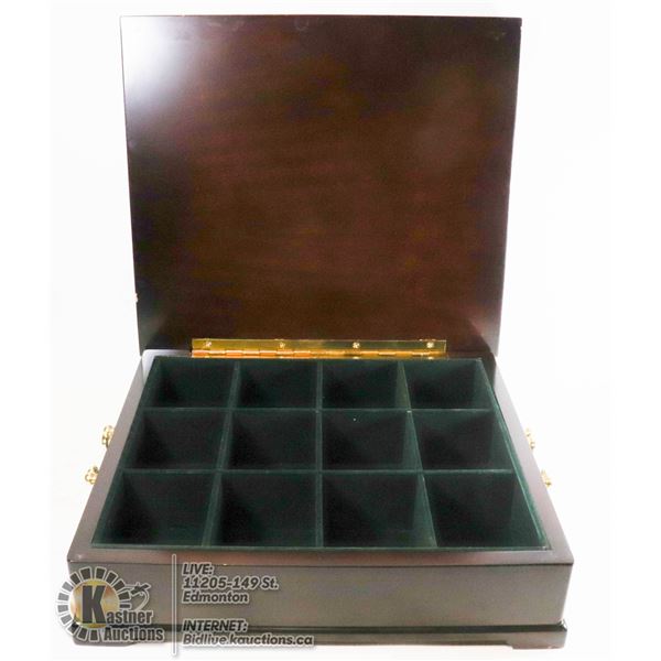 BOMBAY COMPANY MAHOGANY TEA CHEST