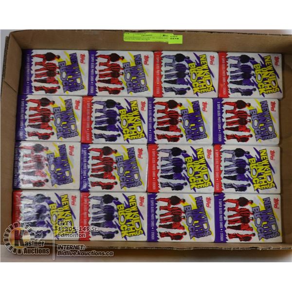 16 UNOPENED PACKS OF TOPPS NEW KIDS ON THE BLOCK
