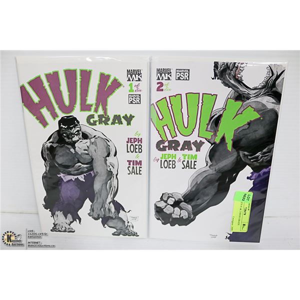HULK GREY #1 & 2 HIGH GRADE