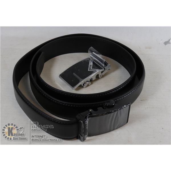 LEATHER BELT WITH EXTRA BUCKLE