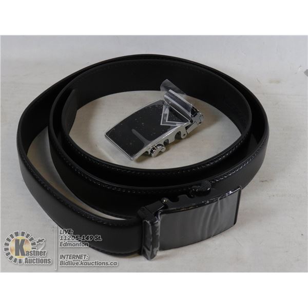 LEATHER BELT WITH EXTRA BUCKLE