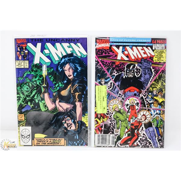 2 X X-MEN # 267 & ANNUAL # 14 GAMBIT KEY ISSUES