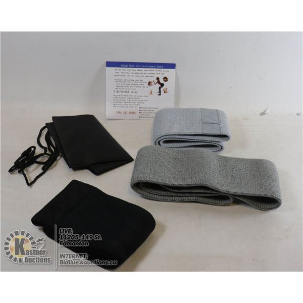 LOT OF 3 ELASTIC HIP RESISTANCE BAND