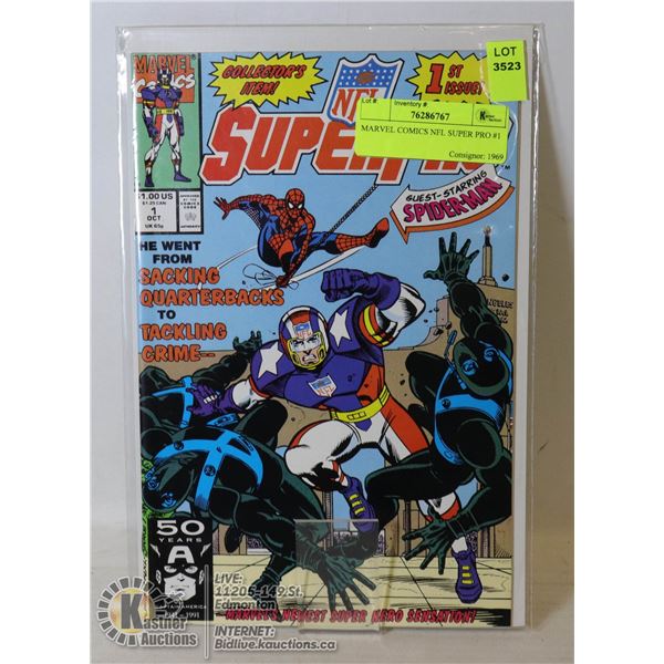 MARVEL COMICS NFL SUPER PRO #1