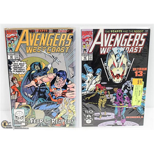 WEST COAST AVENGERS #65, 66 ULTRON APPEARANCE