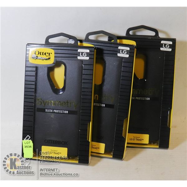 LOT OF 3 OTTERBOX PHONE CASES LG-G7 THINQ