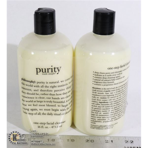 TWO BOTTLES OF PURITY ONE STEP FACIAL CLEANSER