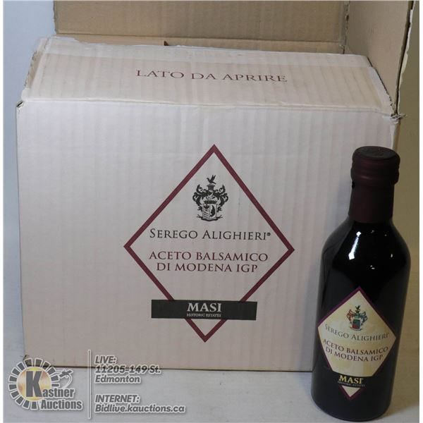 CASE OF 12 BALSAMIC VINEGAR -MASI SEREGO ALIGHIERI