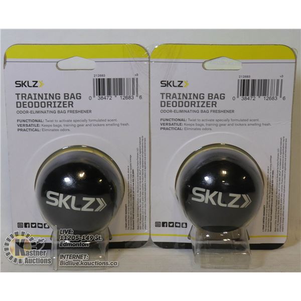 2 NEW TRAINING BAG DEODORIZERS