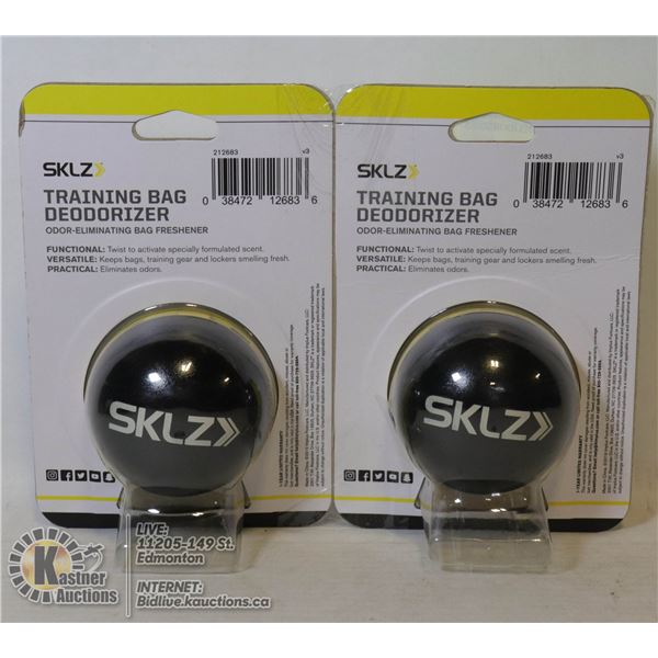 2 NEW TRAINING BAG DEODORIZERS
