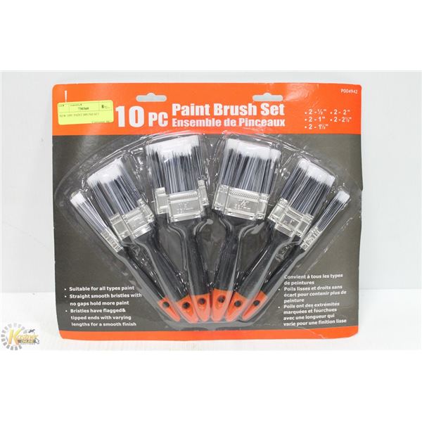 NEW 10PC PAINT BRUSH SET