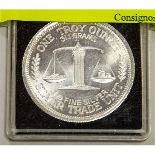 1985 SILVERTRADE UNIT 31.1 GRAMS OF FINE SILVER