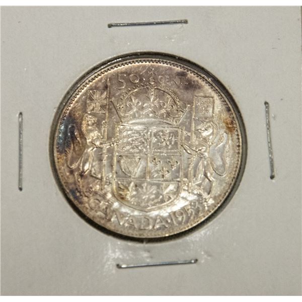 1953 CANADIAN 50 CENT COIN