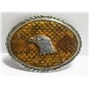Image 1 : VINTAGE S.S.L DIAMONDBACK RATTLER SKIN BELT BUCKLE