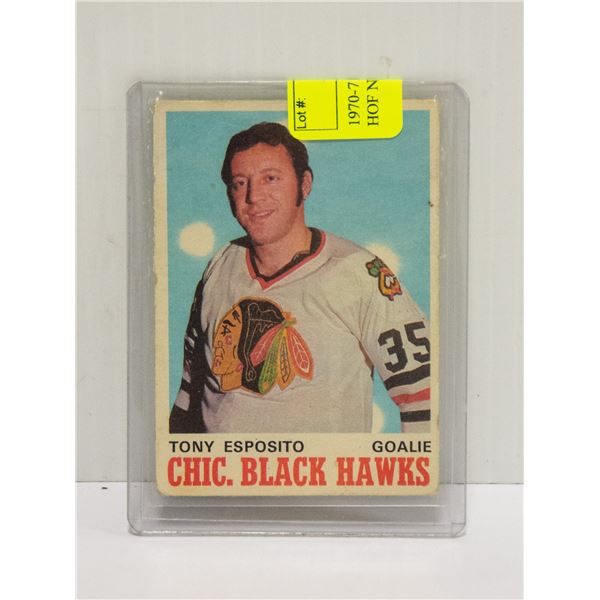 1970-71 OPC TONY ESPOSITO # 153 HOF NHL