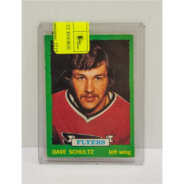 1973-74 OPC DAVE SCHULTZ ROOKIE CARD NHL # 166