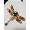 Image 1 : DRAGONFLY RHINESTONE BROOCH