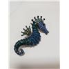 Image 1 : SEAHORSE RHINESTONE BROOCH