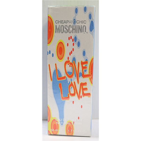 NEW AUTHENTIC I LOVE LOVE BY MOSCHINO CHEAP & CHIC