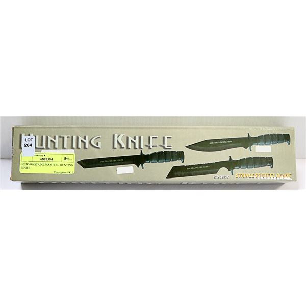 NEW 440 STAINLESS STEEL HUNTING KNIFE