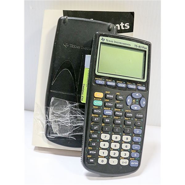 TEXAS INSTRUMENTS TI-83 PLUS GRAPHING CALCULATOR