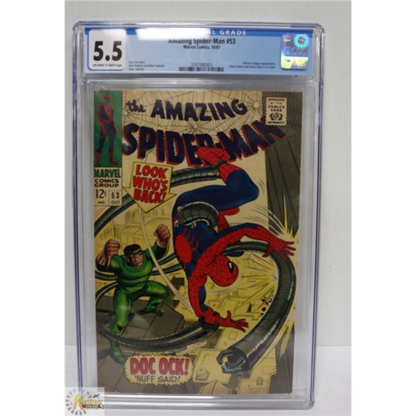 AMAZING SPIDERMAN #53 CGC GRADED 5.5
