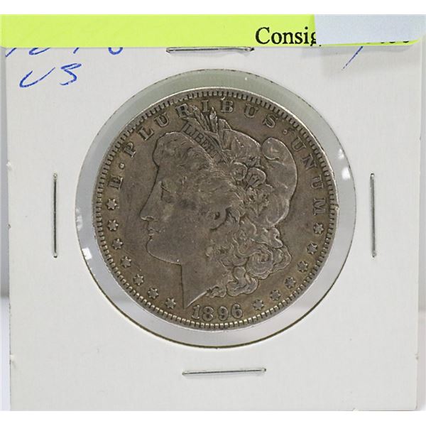 1896 US MORGAN SILVER 1DOLLAR COIN