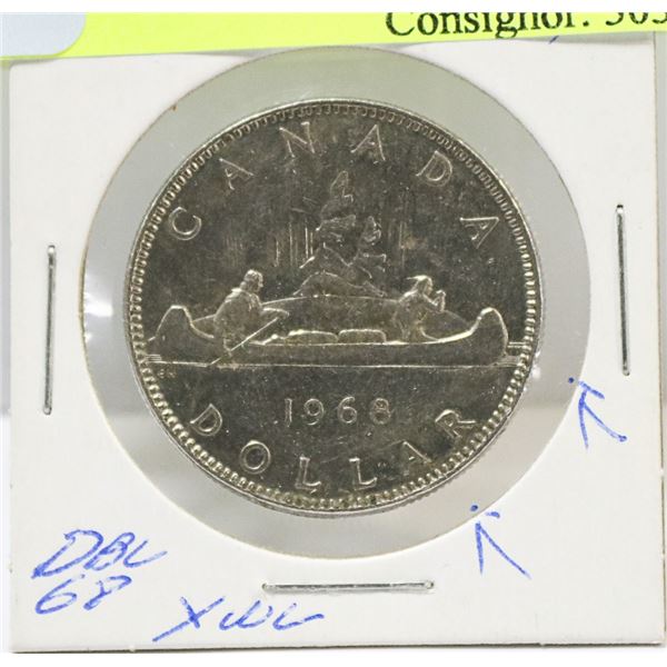 SCARCE 1968 DOUBLED 68 EXTRA WATERLINES CANADIAN