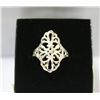 Image 1 : LARGE VINTAGE .925 SILVER FANCY DESIGN RING 1"HIGH