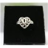 Image 1 : VINTAGE .925 SILVER HEART RING SIZE 5