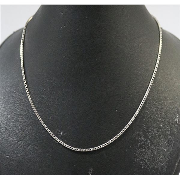SOLID .925 SILVER ITALIAN FOXTAIL LINK CHAIN 16"