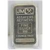 Image 1 : JOHNSON MATTHEY ONE TROY OZ .999 SILVER BAR