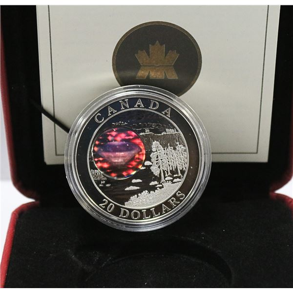 2005 FINE 1OZ SILVER HOLOGRAM DIAMOND COIN, RCM