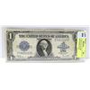 Image 1 : 1923 USA LARGE $1 SILVER CERTIFICATE BANK NOTE