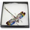 Image 1 : ARTICULATING TAIL DRAGONFLY RHINESTONE BROOCH