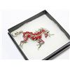 Image 1 : UNICORN RHINESTONE BROOCH