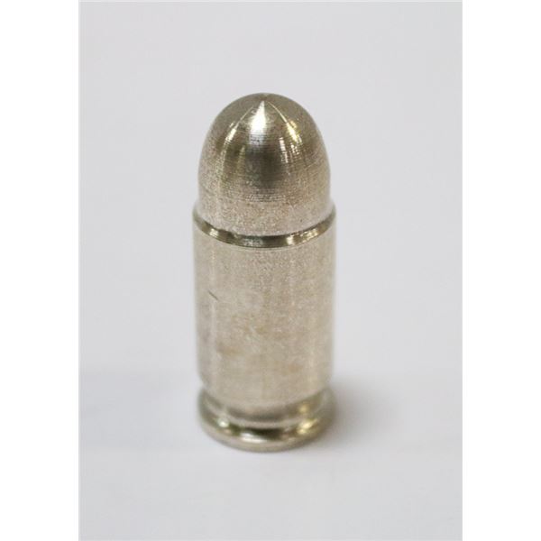 FINE 1oz SILVER 9MM BULLET, SOLID SILVER BULLION