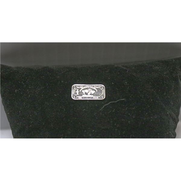 1 GRAM FINE SOLID SILVER BUFFALO ART BAR BULLION