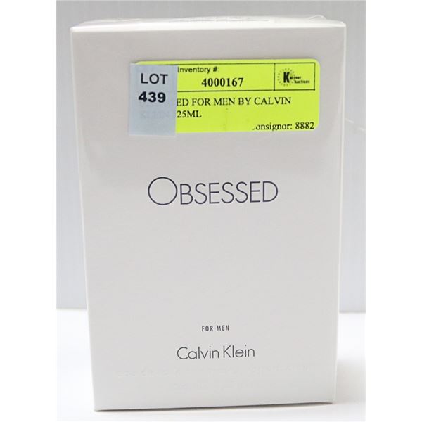 OBSESSED FOR MEN BY CALVIN KLEIN 125ML