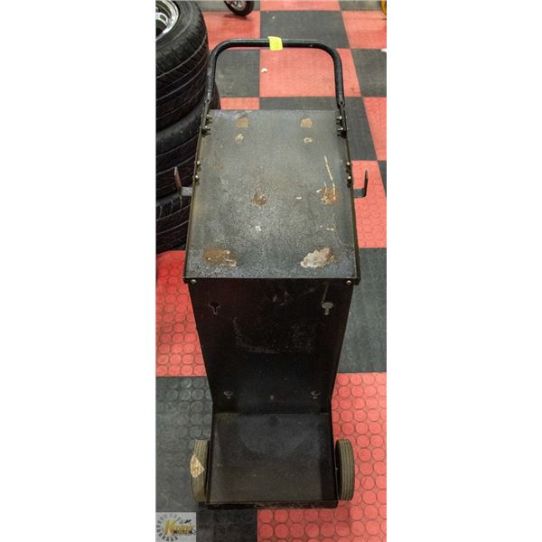 METAL AUTOMOTIVE TROLLEY WITH WHEELS