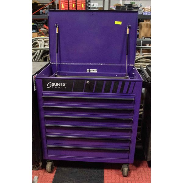 SUNEX TOOLS TOOL BOX HYDRAULIC LID