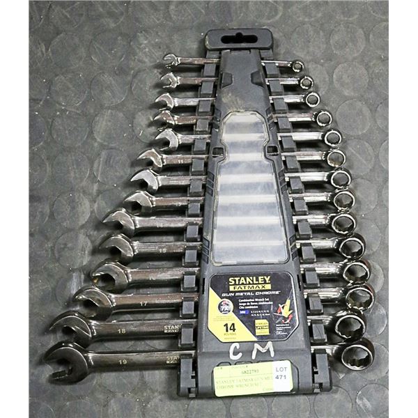 STANLEY FATMAX GUN METAL CHROME WRENCH SET