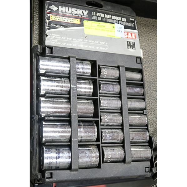 HUSKY 11 PIECE DEEP SOCKET SET