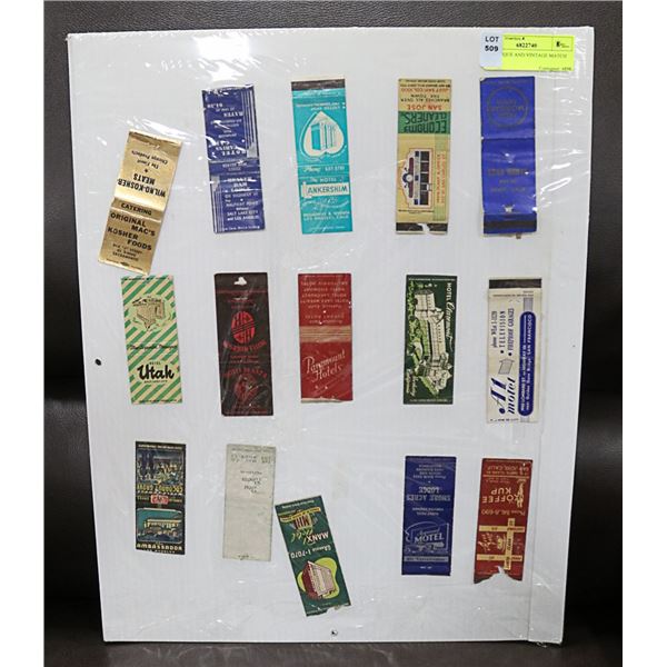 15 ANTIQUE AND VINTAGE MATCH BOXES
