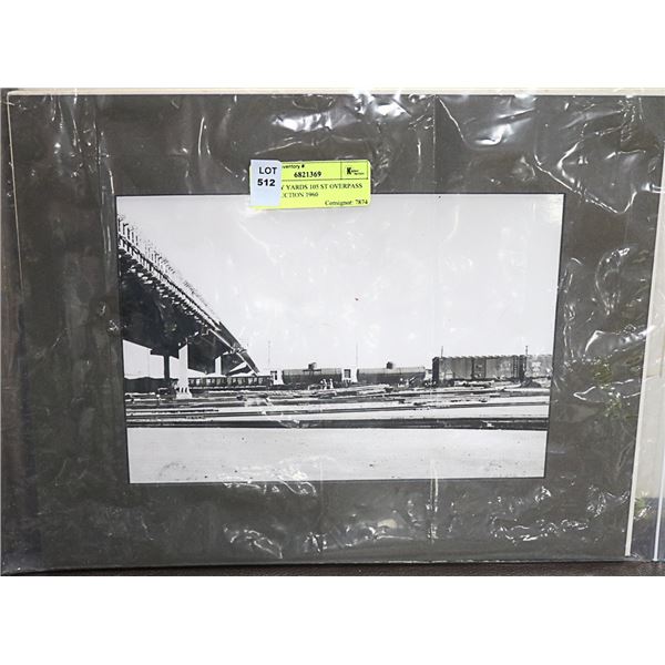 RAILWAY YARDS 105 ST OVERPASS CONSTRUCTION 1960